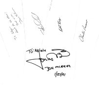 Space Shuttle Astronauts 5 Individual Signed Cards By Dave Hilmers, Jon McBride, Charles Precourt,