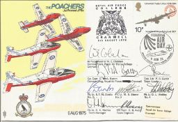 The Poachers International Air day RAF St. Mawgan 6th August 1975 multi signed RAF cover No 809 of