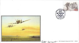 Spitfire signed FDC No 21 of 50 date stamped Operation Overlord 60th anniversary of D-Day 6-4-2004