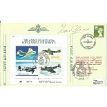 Group Captain Tom Gleave CBE signed Fleet Air Arm flown FDC 75th Anniversary of the Royal Naval