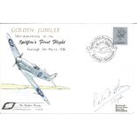 Grp Cpt Peter Matthews signed Golden Jubilee 50th Anniversary of the Spitfire's First Flight