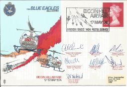 The Blue Eagles Biggin Hill Air Fair 17-19 May 1974 multi signed RAF cover No 317 of 1224. Flown
