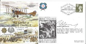 George Jameson MC signed FDC Great War 10 The Battle of Neuve Chapelle 10-12 March 1915 PM British