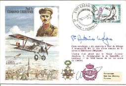 Prince Antoine de Ligne, 349 Sqn Spitfire pilot signed 1978 Edmond Thieffry flown RAF cover. Good