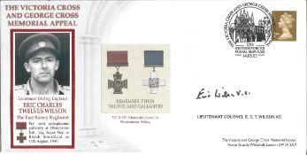 Eric Wilson VC signed The Victoria Cross and George Cross Memorial Appeal signed Eric Charles