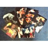 Boxing collection 6 fantastic signed photos from the British ring names include Colin Jones, Herol