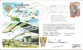 Lewis Golden OBE signed flown De Ontsnapping Uit De Slag Om Arnhem FDC No 29 of 95. Flown in