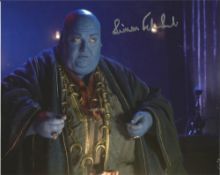 Simon Fisher-Becker signed 10x8 colour photo as Dorium Maldovar from Dr Who. Good Condition. All