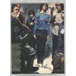 The Spinto Band signed colour magazine photo stuck to card. Good Condition. All autographs are