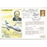 Colonel George L. Hollowell USMC and Freddie Laker signed flown Sir Freddie Laker FDC No 645 of