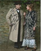 David Suchet signed 10x8 colour photo. Dedicated. Good Condition. All autographs are genuine hand