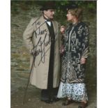 David Suchet signed 10x8 colour photo. Dedicated. Good Condition. All autographs are genuine hand