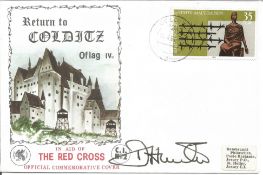 D. Hunter signed Return to Colditz Oflag Ivc in aid of The Red Cross Official Commemorative Cover