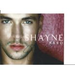 Shayne Ward signed 10x8 colour photo. Good Condition. All autographs are genuine hand signed and