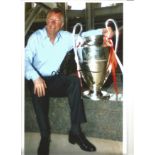 Football Alex Ferguson signed 12 x 8 inch colour photo with European Cup. Good Condition. All