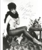 Amanda Barrie signed 10x8 black and white photo. Good Condition. All autographs are genuine hand