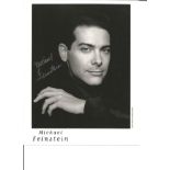 Michael Feinstein signed 10x8 black and white photo. Good Condition. All autographs are genuine hand