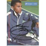 Jason Robinson signed 6x4 promo card from 2004/5 season. Good Condition. All autographs are