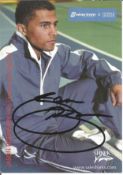 Jason Robinson signed 6x4 promo card from 2004/5 season. Good Condition. All autographs are