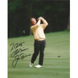Jack Nicklaus signed 10x8 colour photo. American golfer. Dedicated. Good Condition. All autographs