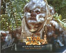 Michael Henbury signed Star Wars 10x8 colour photo. Good Condition. All autographs are genuine