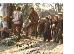 Nick Brimble 8x10 signed colour photo pictured in his role as Little John in the film Robin Hood