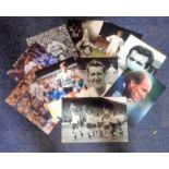 Football Spurs collection 10 signed photos from some White Hart Lane legends names include Martin