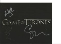 Game of Thrones 8x10 photo signed by cast members Edward Dogliani, Margaret Jackman and Andy