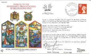 Sydney Thomas Wingham signed flown Tribute to the Resistance Organizations of Belgium RAFES FDC.