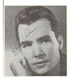 Ricky Valence signed small black and white newspaper photo. Good Condition. All autographs are