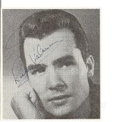 Ricky Valence signed small black and white newspaper photo. Good Condition. All autographs are