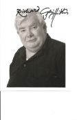 Richard Griffiths signed 7x5 black and white photo. Good Condition. All autographs are genuine