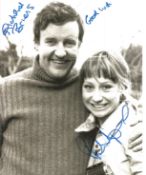 Richard Briers and Felicity Kendal signed 10x8 black and white photo. Good Condition. All autographs