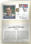 Chris Boardman signed Great British Gold Medal Winners FDC. Good Condition. All autographs are