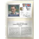 Chris Boardman signed Great British Gold Medal Winners FDC. Good Condition. All autographs are