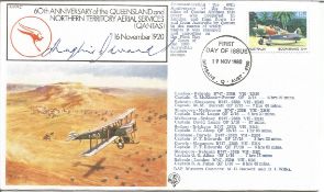 Air Commodore Sir Hughie I. Edwards signed 60th Anniversary of the Queensland and Northern Territory