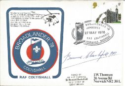 Air Vice Marshall Sir Bernard Chacksfield signed flown Broadlander ' 78 RAF Coltishall FDC.
