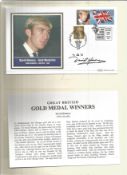 David Hemery signed Great British Gold Medal Winners FDC. Good Condition. All autographs are genuine