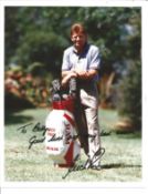 Nick Price signed 10x8 colour photo. South African golfer. Dedicated. Good Condition. All autographs