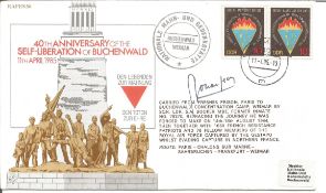 Georges Jouanjean signed 40th Anniversary of the Self Liberation of Buchenwald 11th April 1985 FDC