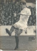 Allan Clarke signed 12x8 black and white newspaper photo. Good Condition. All autographs are genuine