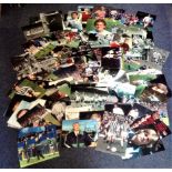 Football collection 100 fantastic signed photos from the British game from the 70s and 80s