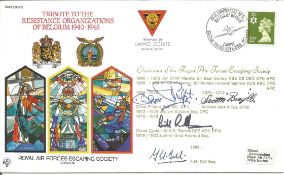 Oliver Philpot, William Brazil, Grp Cpt Bill Randle and F.H. Dell signed flown Tribute to the