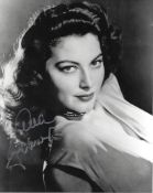 Ava Gardner Signed 10 x 8 inch b/w photo, slightly blurry image to Nora. Condition 8/10. All