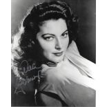 Ava Gardner Signed 10 x 8 inch b/w photo, slightly blurry image to Nora. Condition 8/10. All