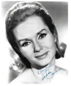 Debbie Reynolds Signed photo black and white 10 x 8 inch. Dedicated To Michael. Inscribed Love.