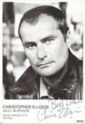 Christopher Ellison signed 6 x 4 inch b/w portrait photo from TV series The Bill. Condition 9/10.