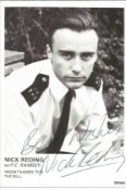 Nick Reding signed 6 x 4 inch b/w portrait photo from TV series The Bill. Condition 8/10. All