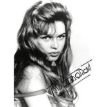 Brigitte Bardot signed sexy 10 x 8 inch b/w photo. Condition 9/10. All autographs are genuine hand