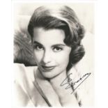 Cyd Charisse Signed 10 x 8 inch b/w portrait photo. Condition 8/10. All autographs are genuine